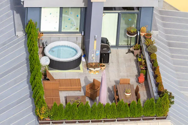 resolver la altura de peto en los pasos de terraza