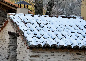 Nieve en la cubierta