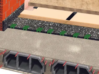 Sistema ChovACUSTIC® para ruido de impacto y vibración