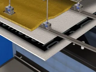 Sistema ChovACUSTIC® para techo múltiple con ViscoLAM® 100