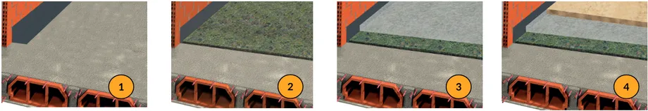 ejecucion_Suelo ChovACUSTIC FIELTEX para suelos flotantes